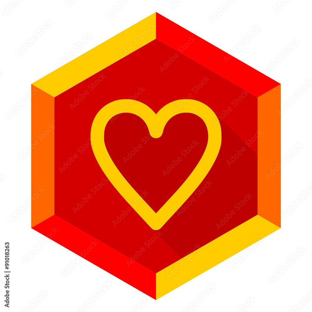 heart flat design modern icon heart flat design modern icon