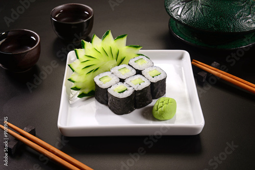 Vegan sushi photo