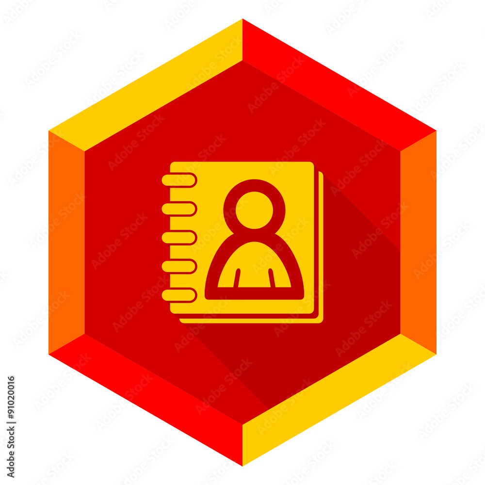 address book flat design modern icon address book flat design modern icon