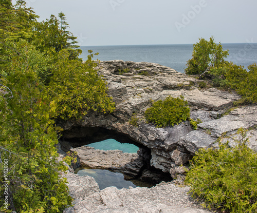 Small Grotto in Bruce Peninsula National Park Ontario Canada 