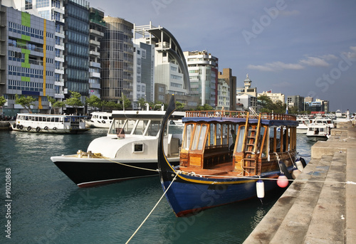  Port in Male. Republic of the Maldives