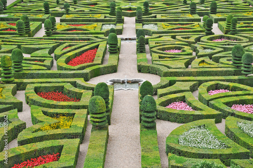 I giardini del Castello di Villandry - Loira, Francia