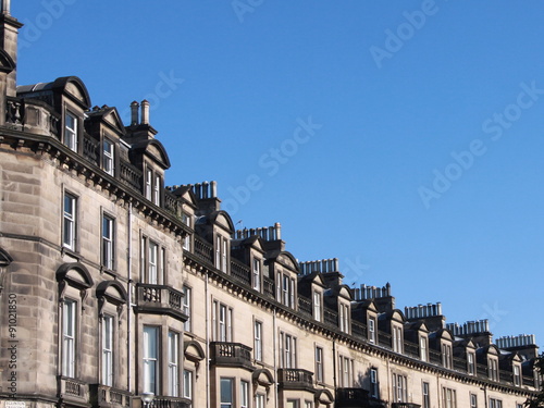 Wallpaper Mural Row of houses in Edinburgh against blue sky Torontodigital.ca