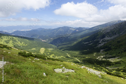 View on the summer Slovakia Mountains Low Tatras