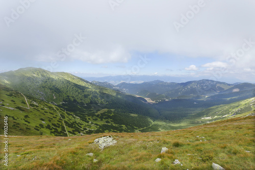 View on the summer Slovakia Mountains Low Tatras