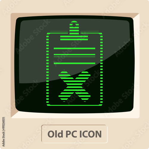 Quality control related vector icon. Fail