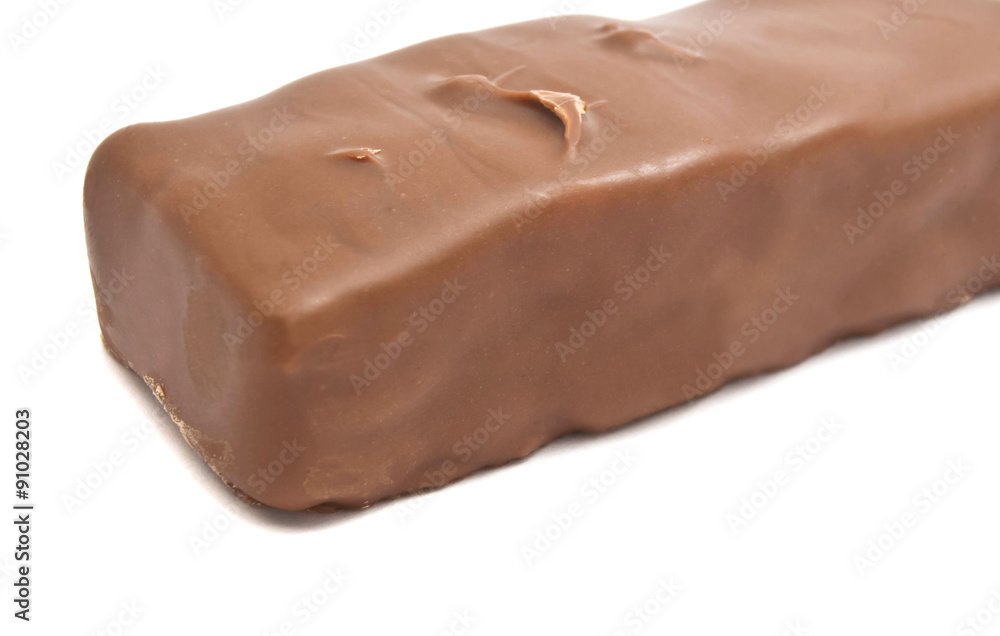 single chocolate bar on white single chocolate bar on white