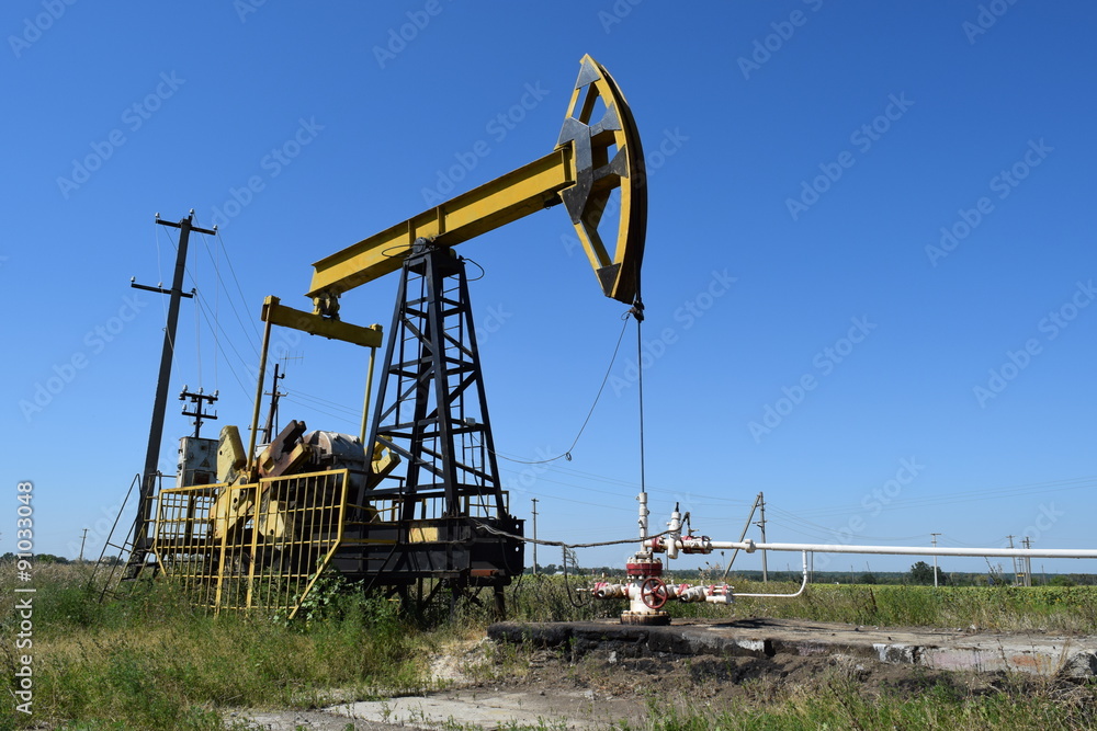 Pumping unit as the oil pump installed on a well