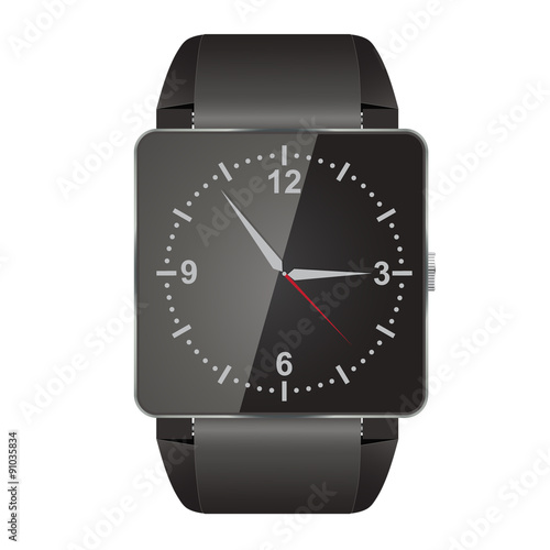 smart watch, vector illustration isolated on white background 