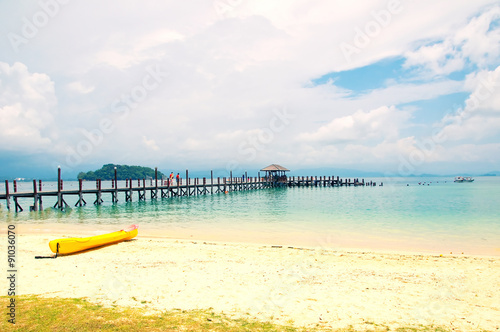 Manukan Island near Borneo. Tanku Abdul Rahman national park, Kota kinabalu, Malaysia