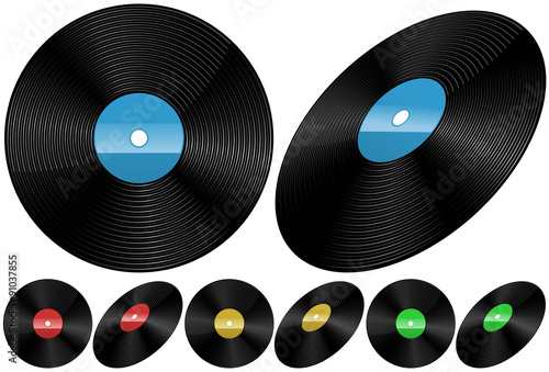 Vinyl LP, vector illustration.