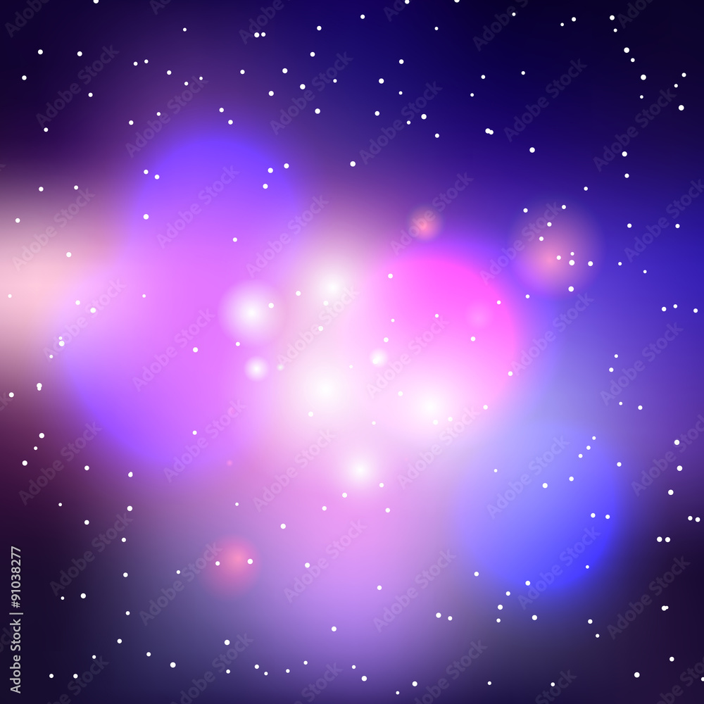 Fototapeta premium Vector galaxy background