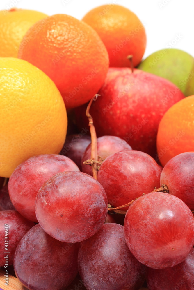 Closeup of fresh natural fruits, healthy eating Closeup of fresh natural fruits, healthy eating