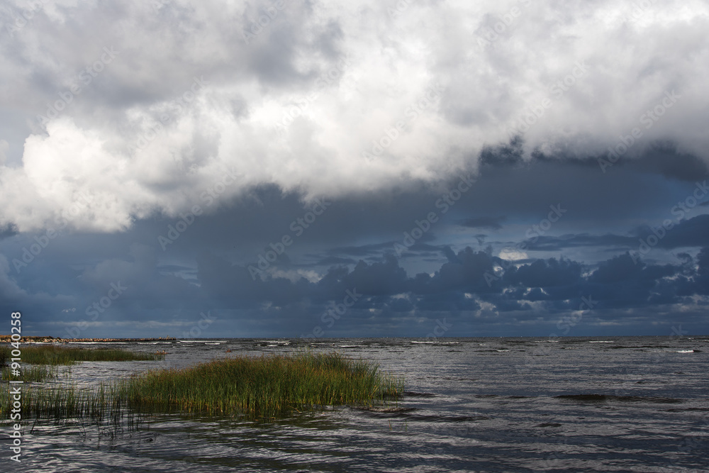 Dark Baltic sea.