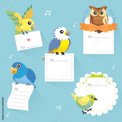 lovable birds memo collection