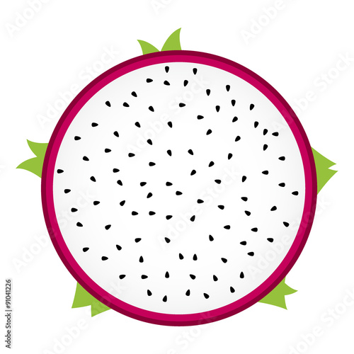 dragon Fruit sliced in half