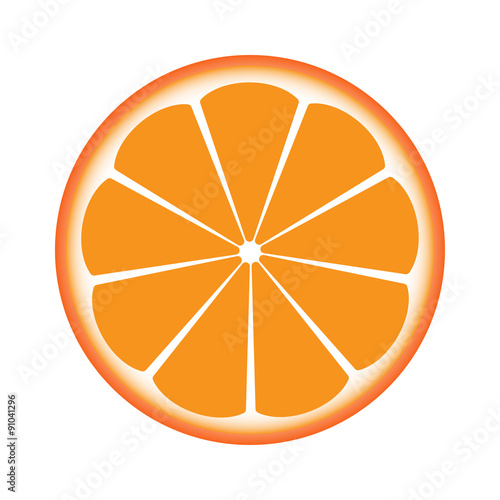 orange sliced in half
