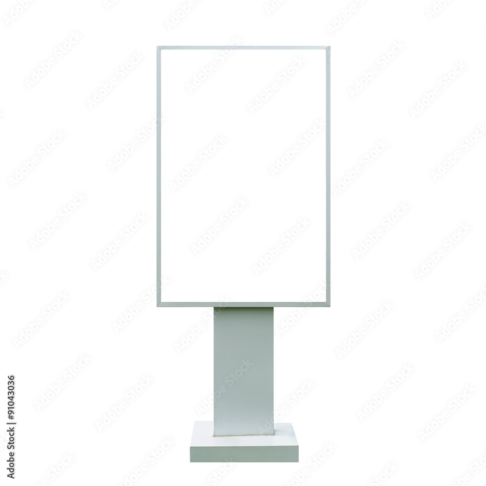 blank stand billboard for advertisement isolated on white blank stand billboard for advertisement isolated on white