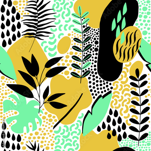 Hand Drawn Abstract Seamless Pattern