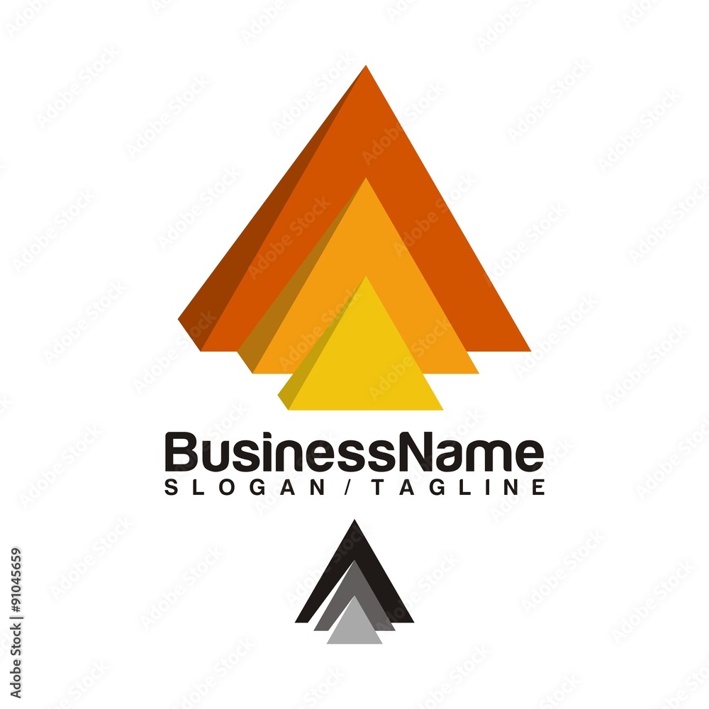 triangle vector logo icon triangle vector logo icon