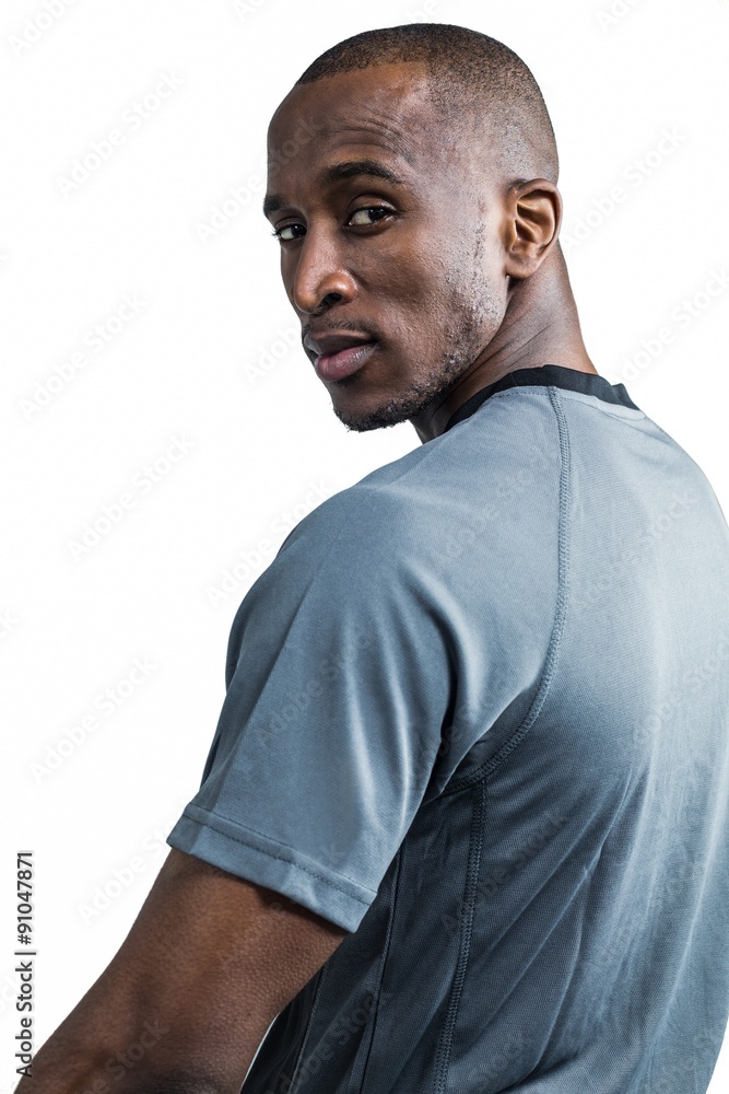 Portrait of rugby player Portrait of rugby player