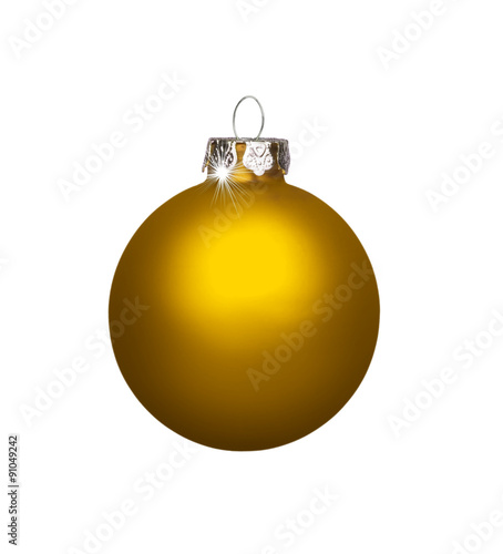 Goldene Weihnachtskugel
