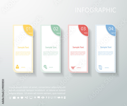 Design clean template/infographic. Vector eps10