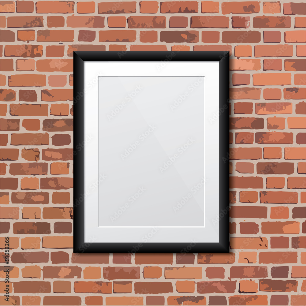 Fototapeta premium Realistic frame. Perfect for your presentations. Vector illustra