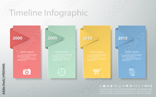 Abstract template with icons set for business design, reports, s