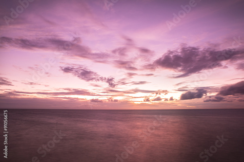 Beautiful sunset over the ocean. Natural composition. © photoraidz