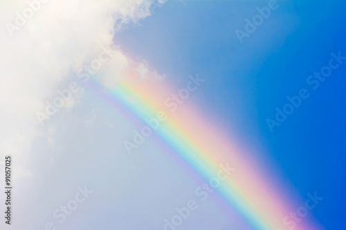 rainbow in the blue sky © artpritsadee