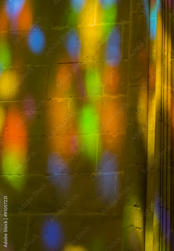 Naklejka premium reflections on the wall