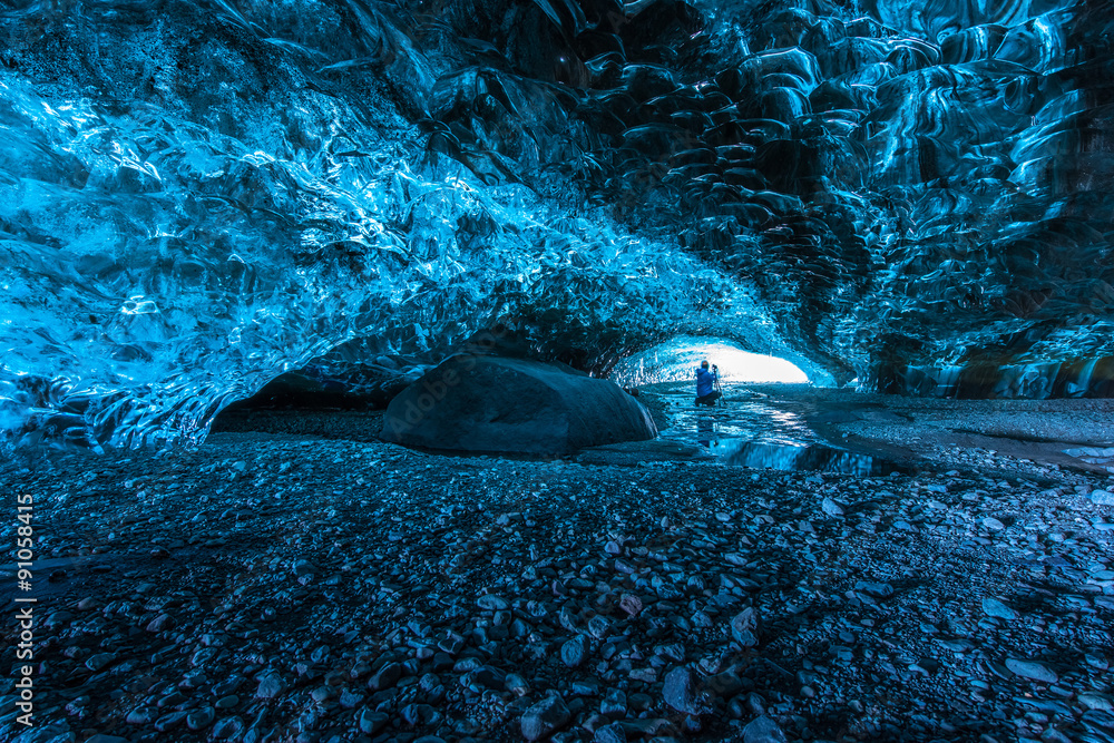 crystal caves iceland