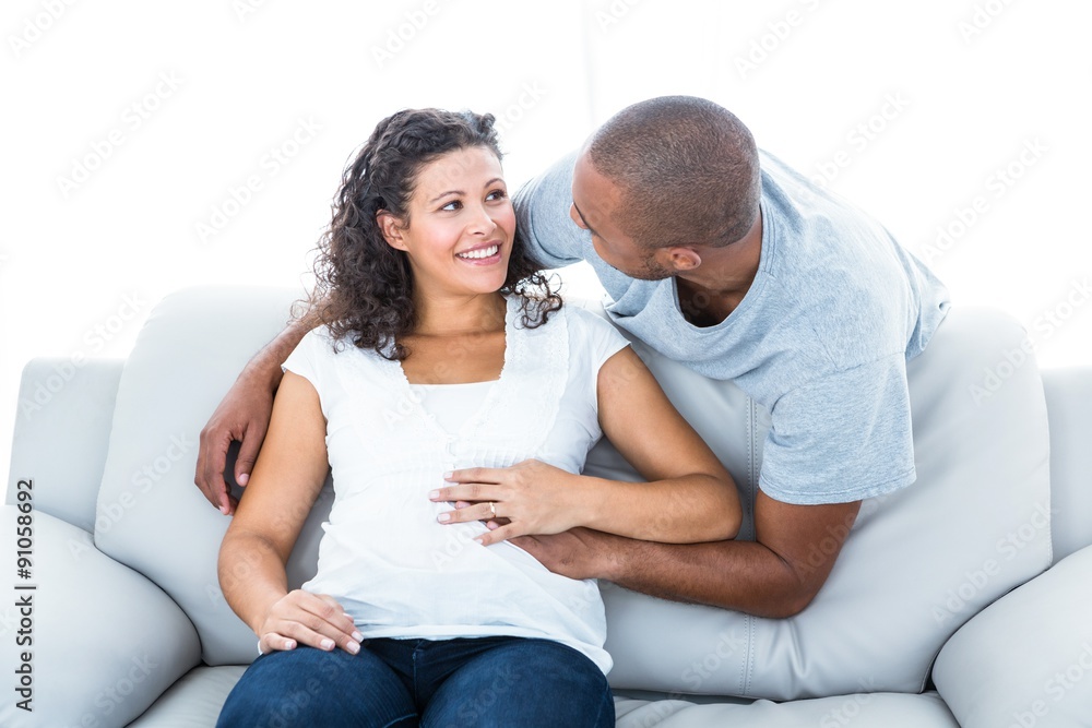 A happy Couple relaxing at home A happy Couple relaxing at home