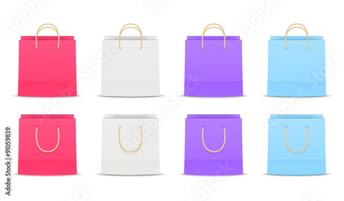 Set of paper shopping bags 3