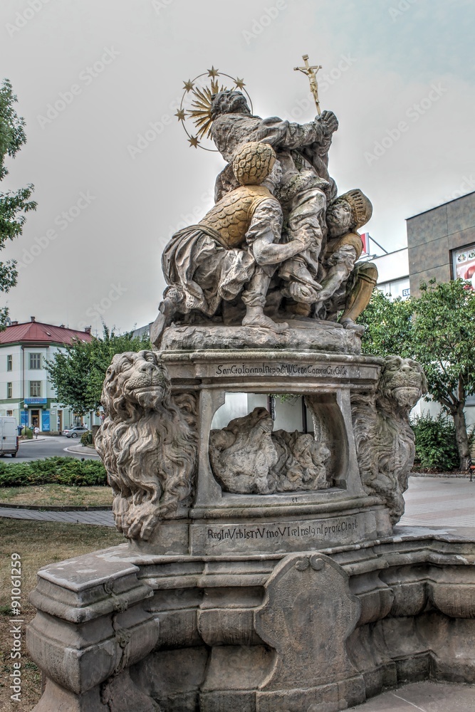 Christian Statue in Trutnov Czech Republic