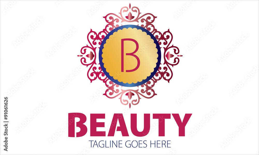Naklejka premium Bauty Logo