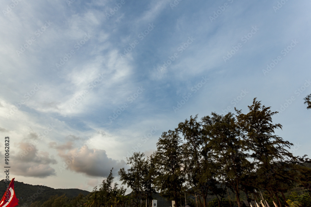 Obraz premium The sky at sunset