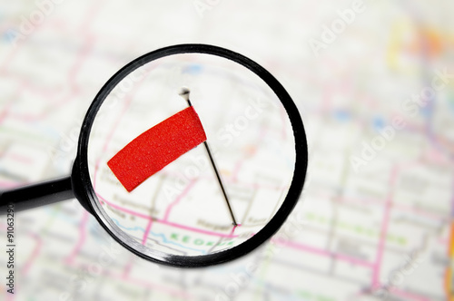 Canvas Print Locator flag