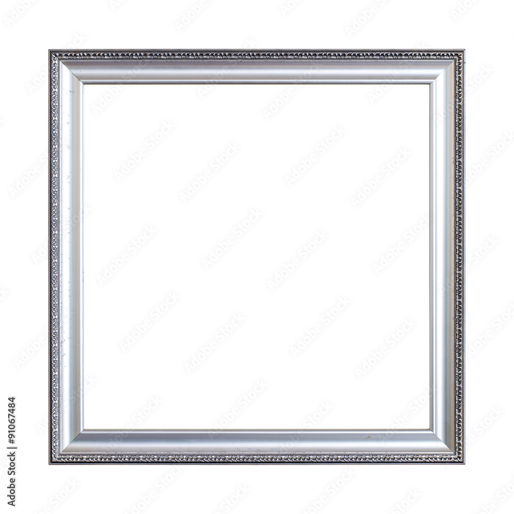 Old picture frame on white background. Old picture frame on white background.