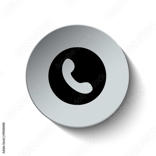 Phone icon. Call icon. Button. EPS10. Illustration