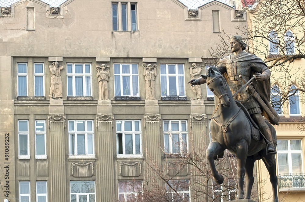 Fototapeta premium Monument to Danila Galitsky