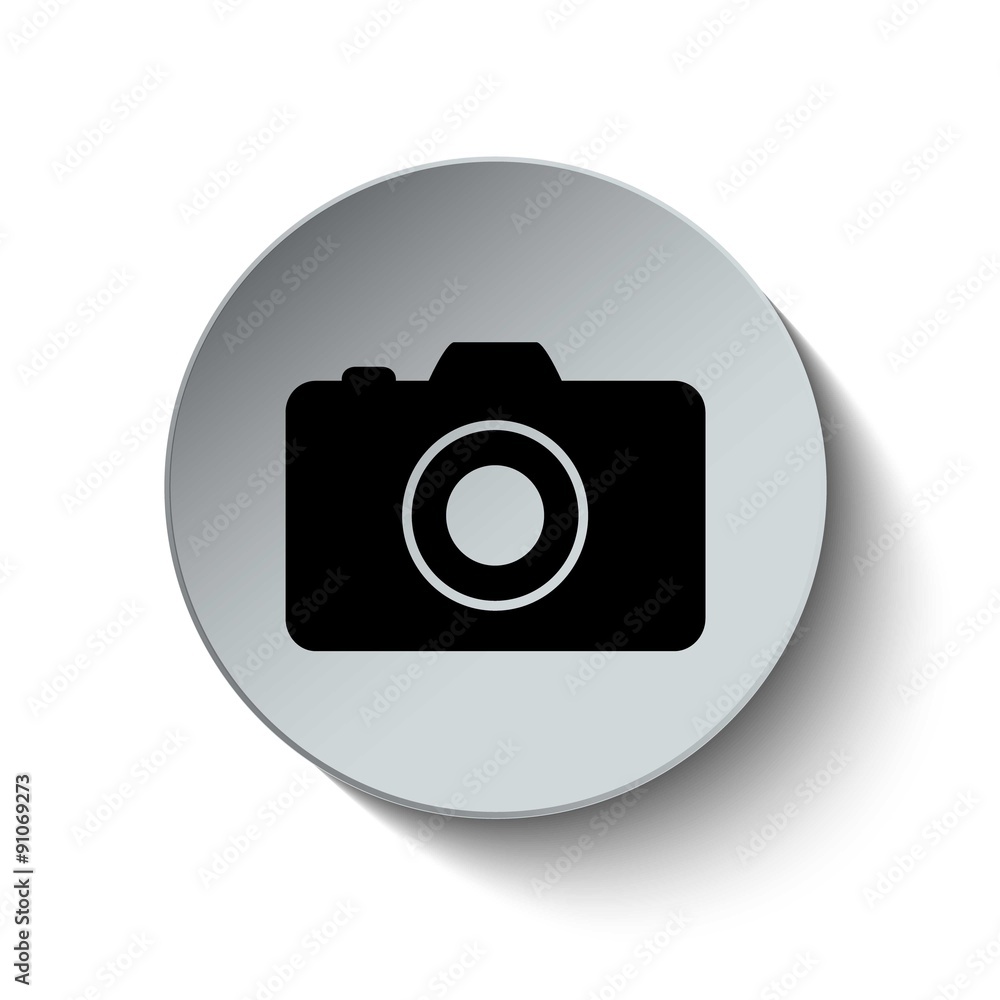 Camera icon. Button. EPS10. Illustration Camera icon. Button. EPS10. Illustration