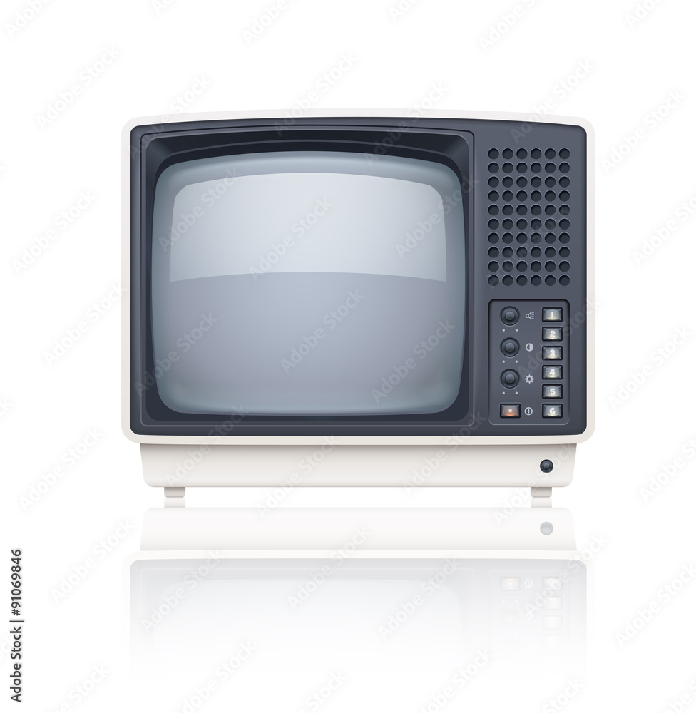 Old style retro tv set icon. Eps10 illustration. Old style retro tv set icon. Eps10 illustration.