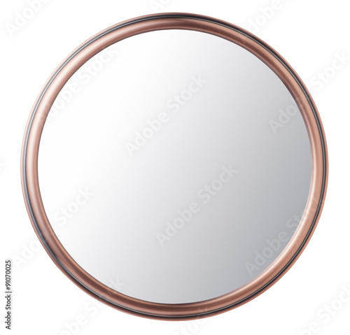 Obraz na plátně Vintage makeup mirror isolated on white background