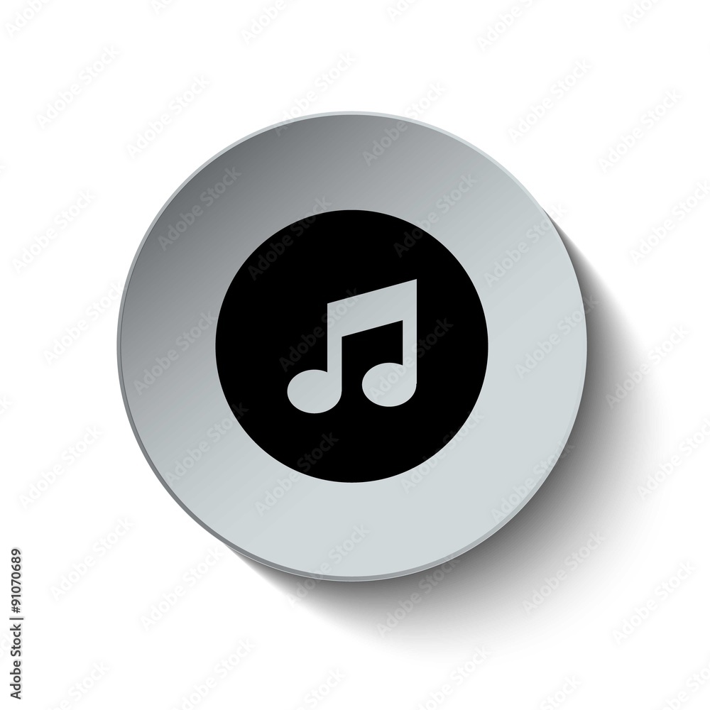 Music icon. Multimedia icon. Media icon. Music note icon. Button Music icon. Multimedia icon. Media icon. Music note icon. Button
