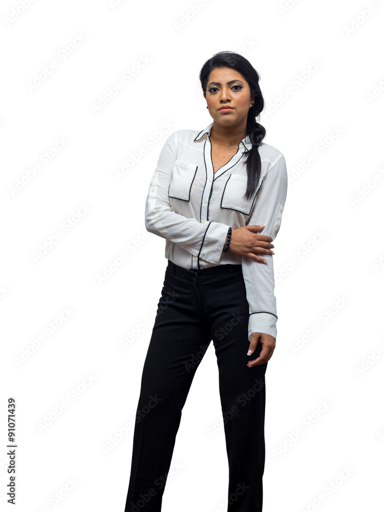 Asian Business Woman Isolated On White Background Asian Business Woman Isolated On White Background