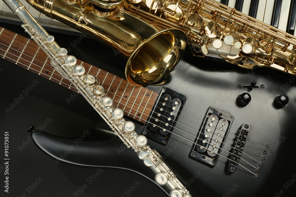 Obraz premium Musical instruments, closeup