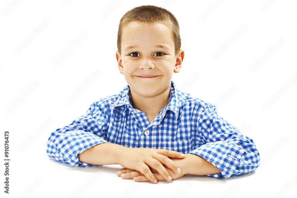 Photo of adorable young happy boy looking at camera
Photo of adorable young happy boy looking at camera