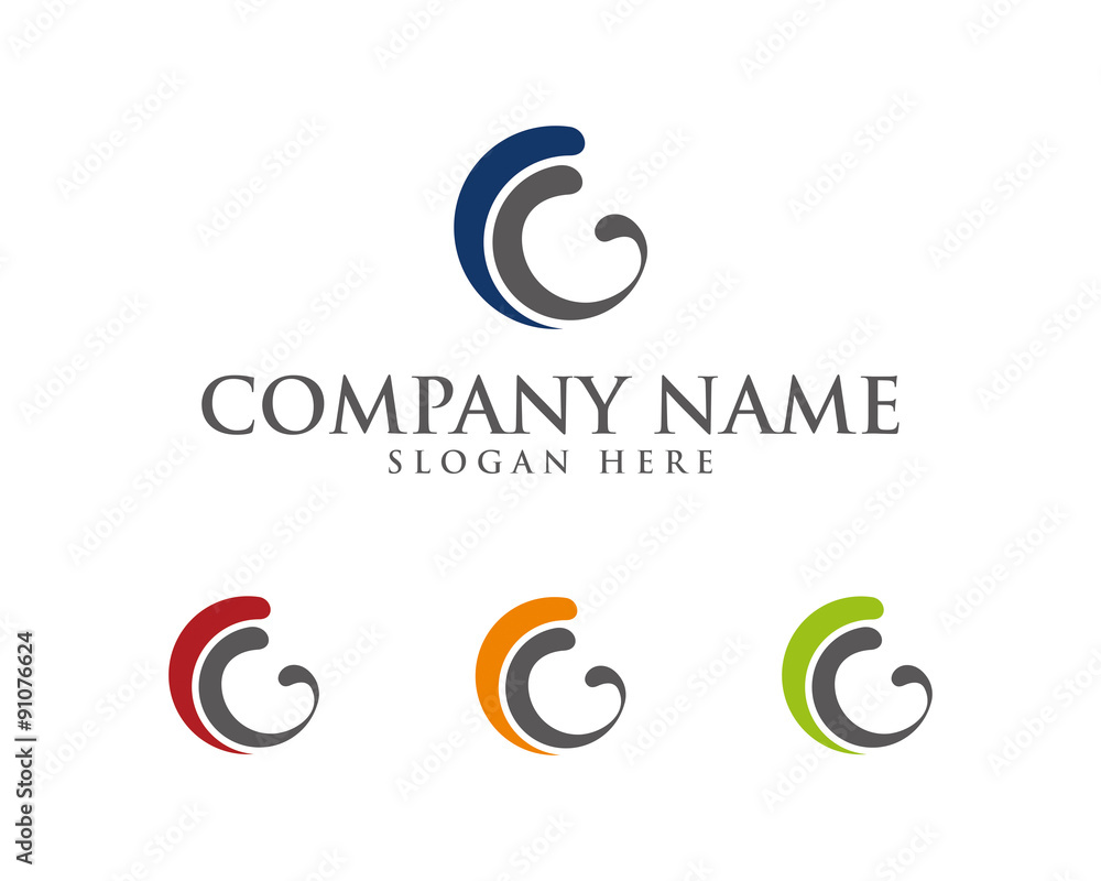 Fototapeta premium CG Letter Logo Icon 3